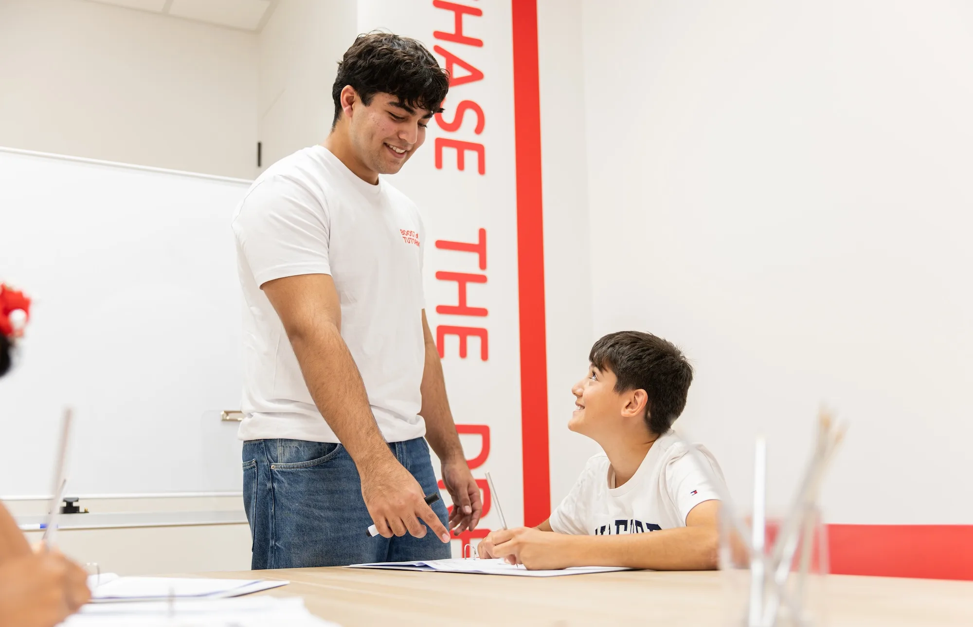 Boost Tutoring tutor helping a student build confidence