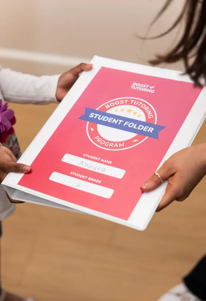 boost tutoring student folder